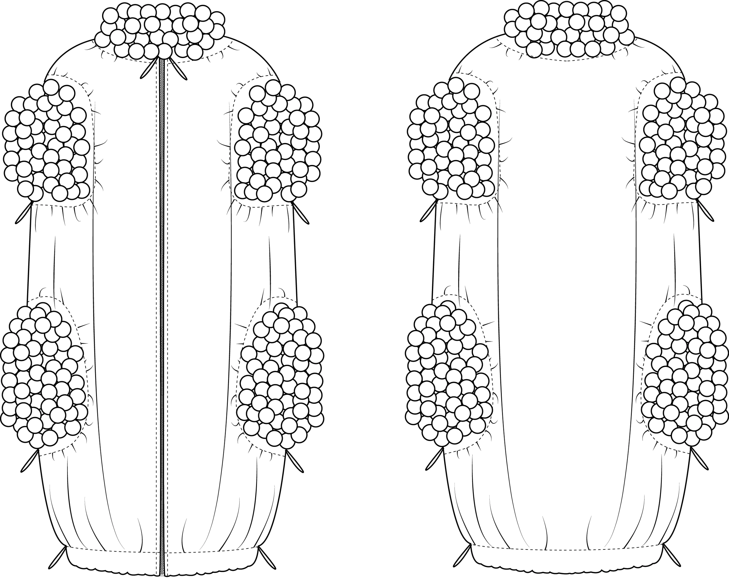 Technical drawing / garment structure