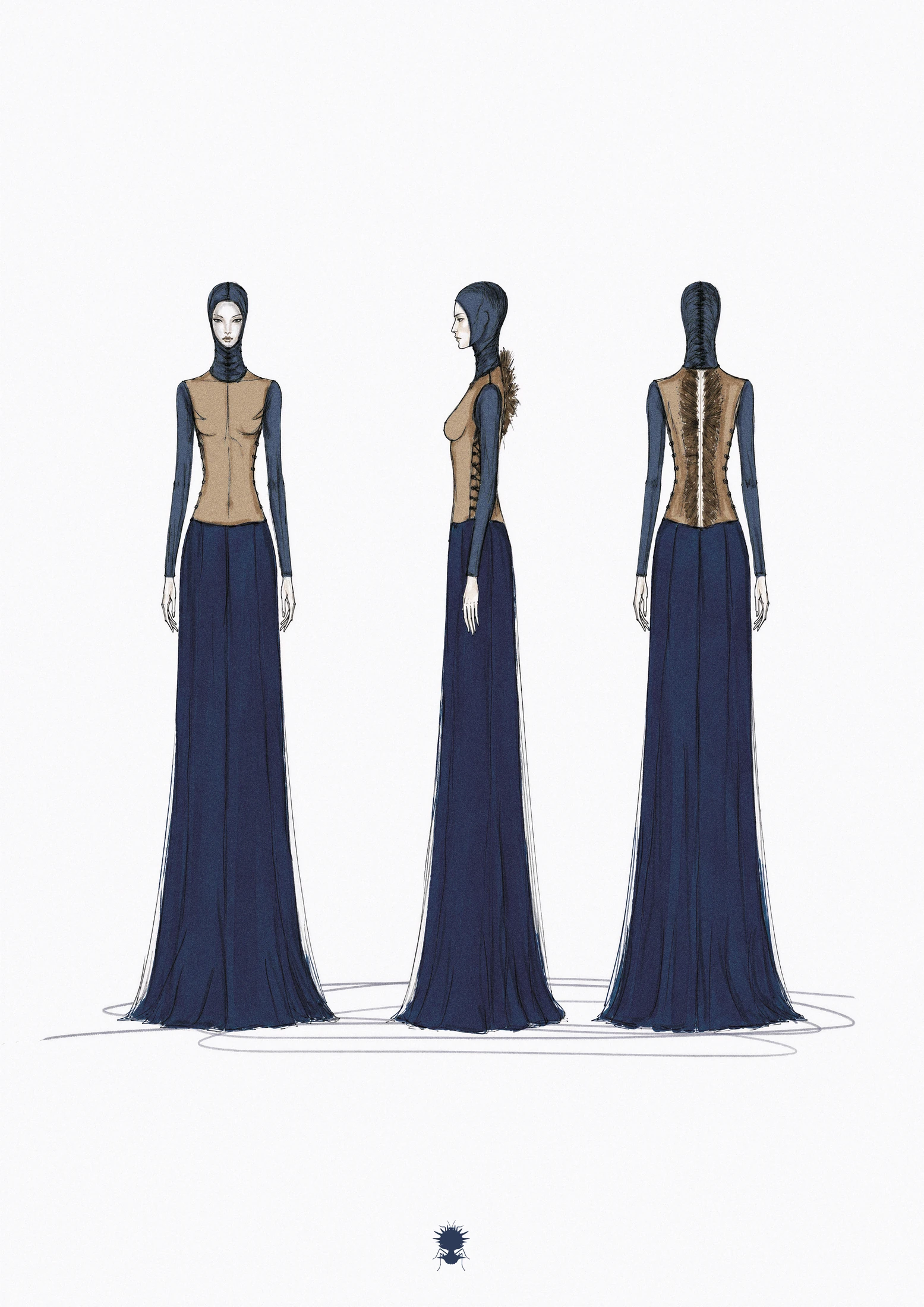 CHRYSALIS / complete front, side and back sheet